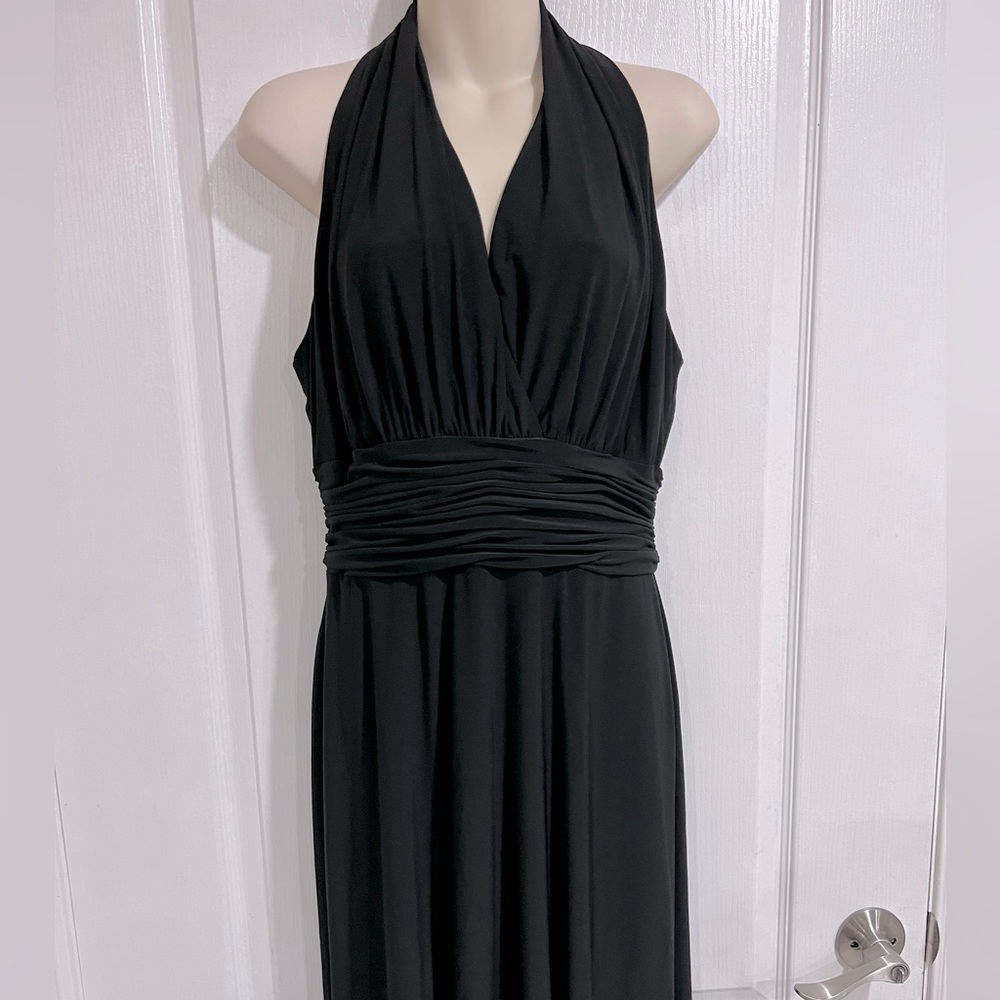 Evan picone ruffled waist sleeveless formal dress size 12